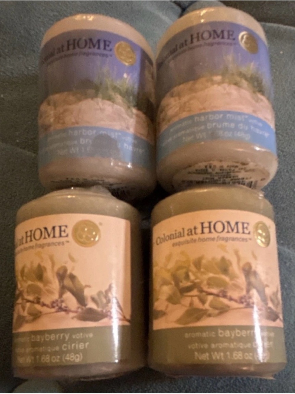 Colonial at Home Harbor Mist and Bayberry scented Votives